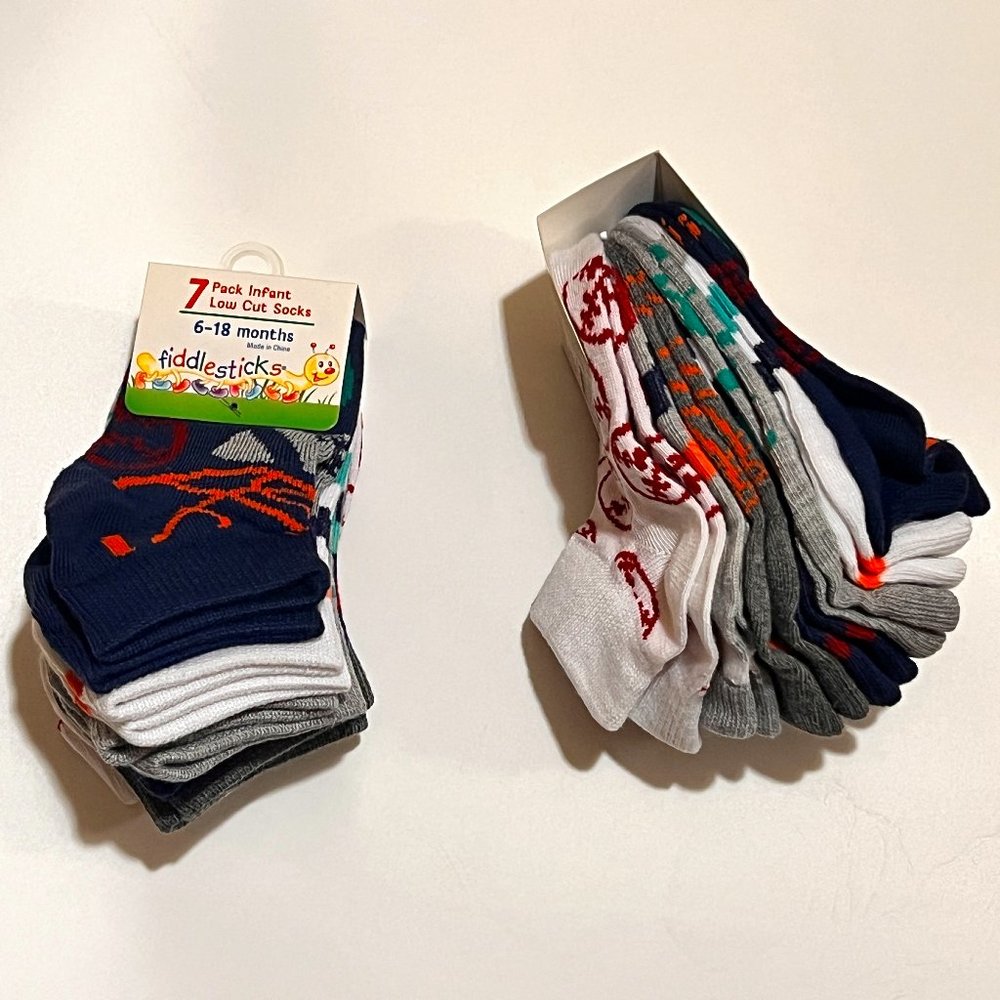 Baby Boy Socks 6-18 months (14 pairs)